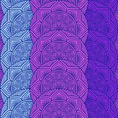 Ethnic floral seamless pattern