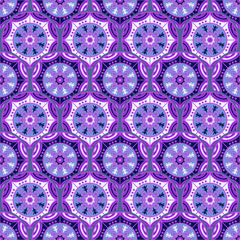 Ethnic floral seamless pattern