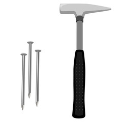 Hammer and nails