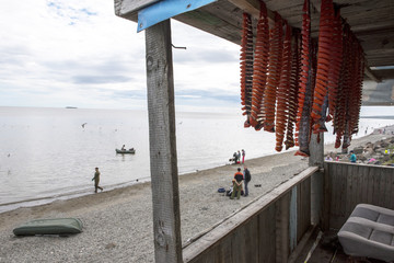 Dried salmon