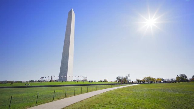 video shot in washington dc of the obelisk