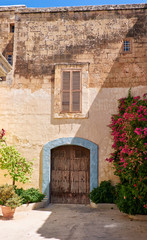 One of the old cozy houses of Mdina, Malta
