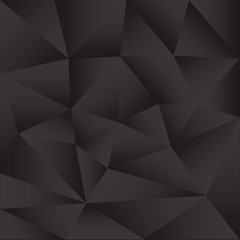 Fototapeta na wymiar Black Background with Triangle Pattern. Polygonal background in black. Stock vector. Flat design.