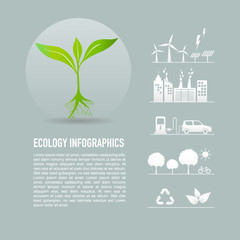 Ecology friendly concept, Vector infographics