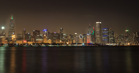 Fototapeta na wymiar downtown of Chicago, USA