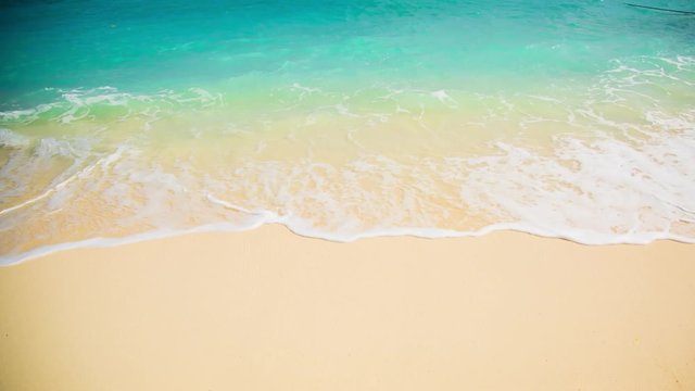 Wave And Sand At The Tropical Beach