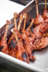 Roasted goose legs