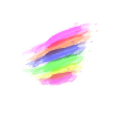 Bright watercolor stains