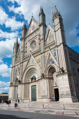 Obraz premium Panoramic view of Cathedral of Orvieto (Duomo), Umbria, Italy