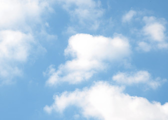 blue sky with cloud closeup