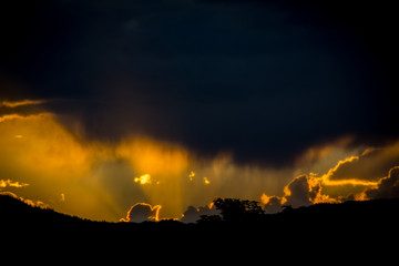 Sun Through Clouds