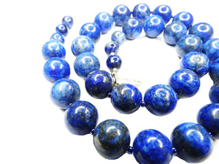 semigem necklace with bright crystals jewelry