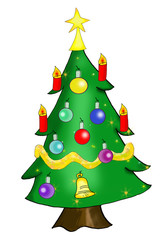 Weihnachtsbaum geschmückt