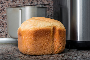 Baking bread in bread maker

