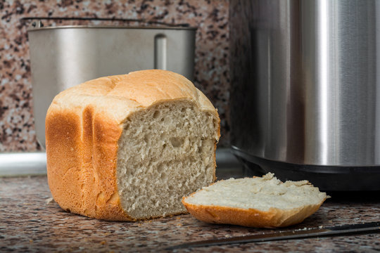 Baking bread in bread maker
