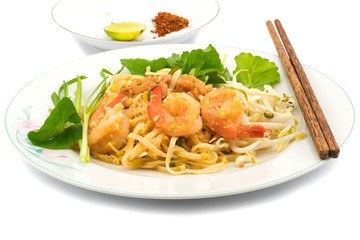 Thai style stir fried rice noodles