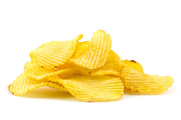 Heap of potato chips