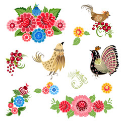 fine collection of fancy decorative birds and flowers for your d