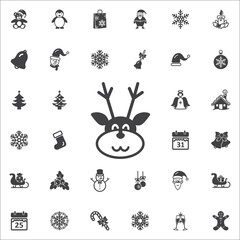 Santa deer icon