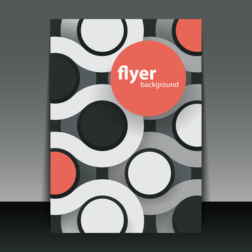 Flyer or Cover Design with Colorful Circles