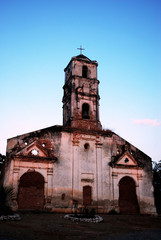 Fototapeta na wymiar Abandoned Church Derelict Building Architecture Cuba Trinidad