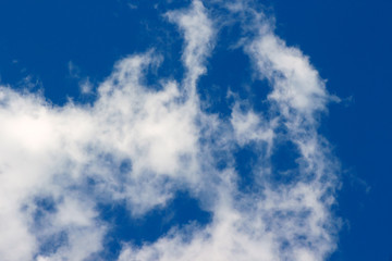 clouds in the blue sky