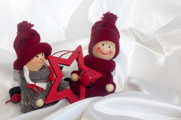 a Christmas puppets