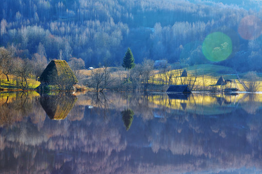 Cyanide lake at Geamana (Romania)