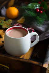 Hot chocolate and cookies