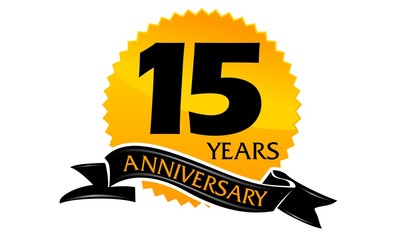 15 Years Ribbon Anniversary 