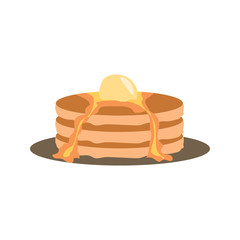 pancakes flat icon