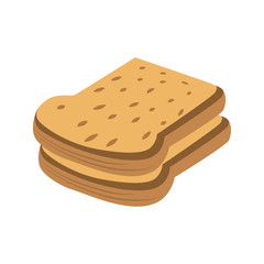 long loaf flat icon