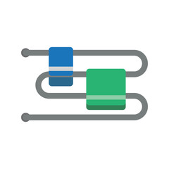 radiator in the bathroom flat icon