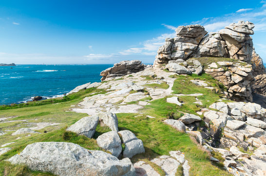 Aussichtspunkt Landunvez, Finistere, Bretagne, Frankreich