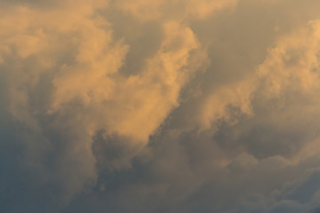 Fototapeta na wymiar Threatening dark sky with clouds