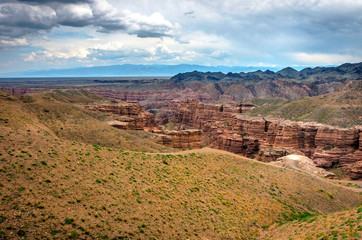 View over Sharyn or Charyn Canyon, Kazakhstan