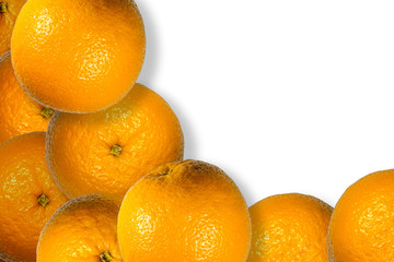 Abstract background of orange fruits