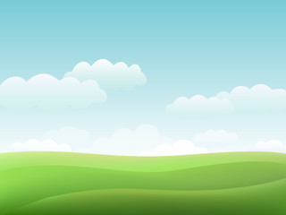 Obraz premium Landscape background with clouds