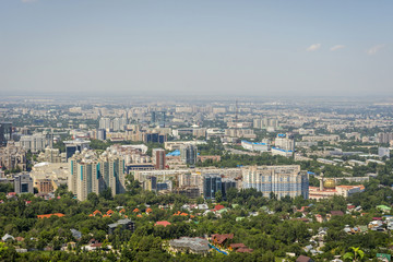 View over Almaty skyline