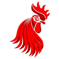 Red Rooster. Symbol of the New Year.