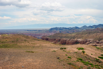 View over Sharyn or Charyn Canyon, Kazakhstan