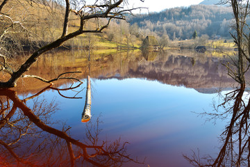 Obraz premium Poisoned lake Transylvania