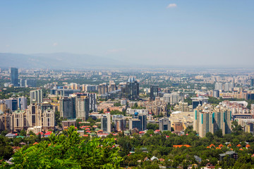 View over Almaty skyline