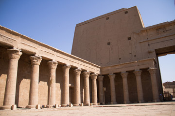 Fototapeta na wymiar Temple of Horus at Edfu