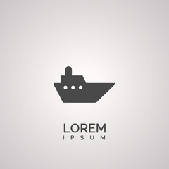 Ship icon. icon design