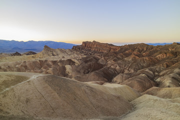 Beautiful view from Zabriskie Point