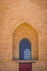 Window of Turkistan mausoleum, Kazakhstan