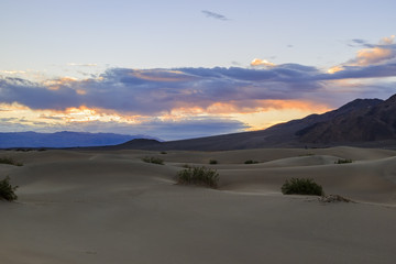 Fototapeta na wymiar The beautiful Mesquite Flat Dunes
