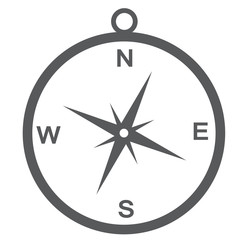 compass icon isolate on white background