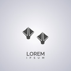 Naklejka premium duck footprint icon